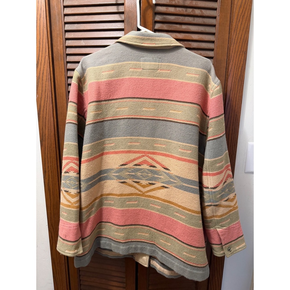 Vintage Lauren Ralph Lauren Southwestern Blanket Jacket 2x Aztec - Picture 3 of 8